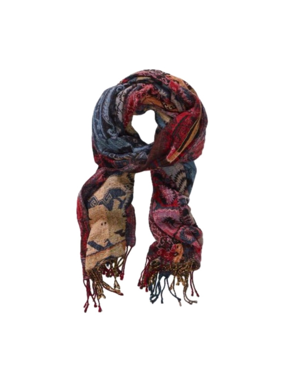 Aritzia Wilfred Wool Blend Tapestry Scarf - Multicolour